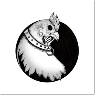 Cool Chicken Ink Illustration Posters and Art